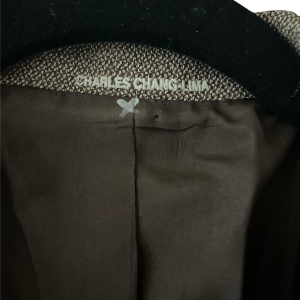 CHARLES CHANG-LIMA Classic Wool Top Coat Size 8 - Picture 3 of 11